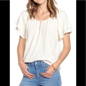 NWT - Madewell Tiered Sleeve Top